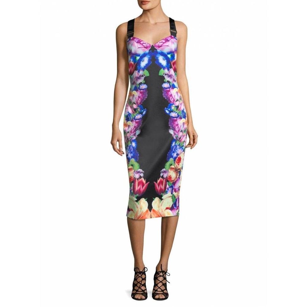 Ted Baker 'Deony' Buckle Strap Sheath Dress size 1 - Picture 2 of 13